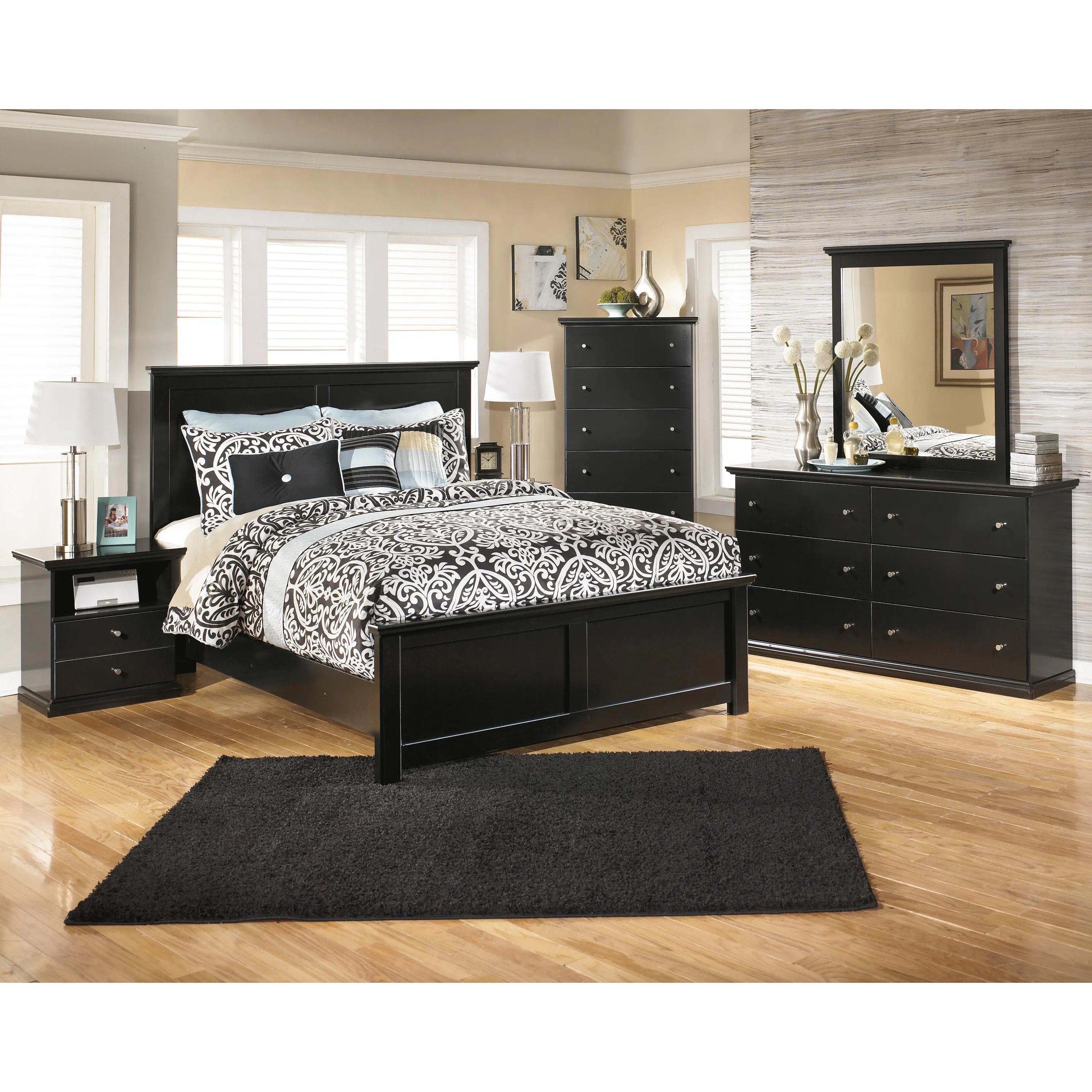 Signature Design by Ashley Maribel B138 6 pc King Panel Bedroom Set