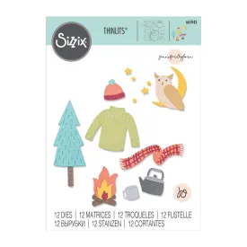 Sizzix Thinlits Dies By Jennifer Ogborn 12 Pack - Cozy Woodland*