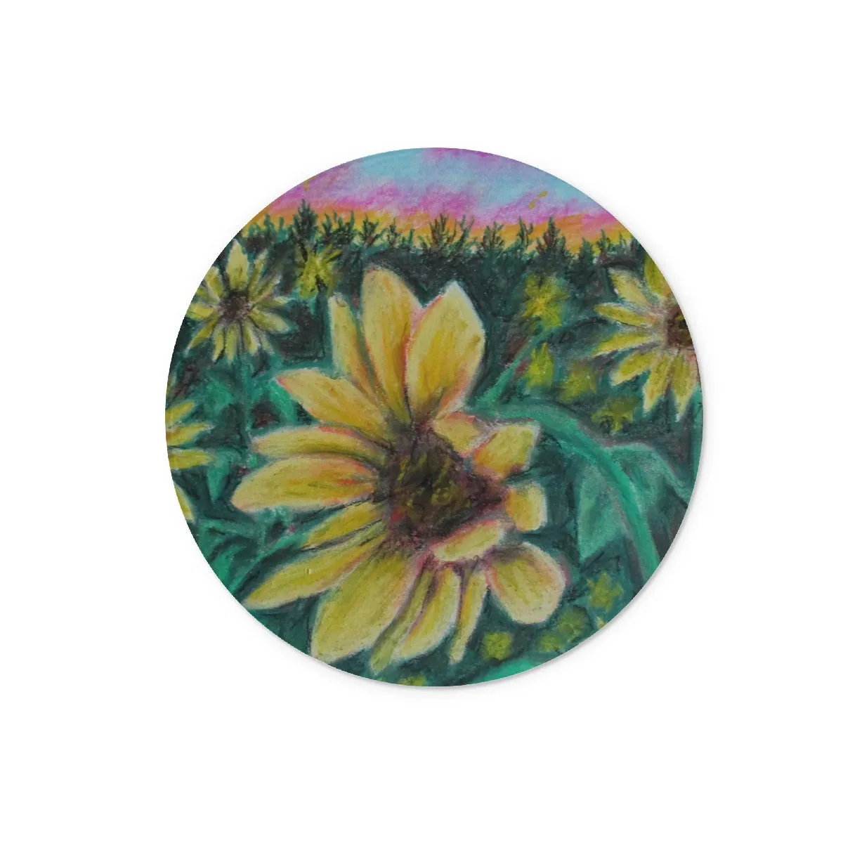 Sunflower Dreams ~ Glass Chopping Board