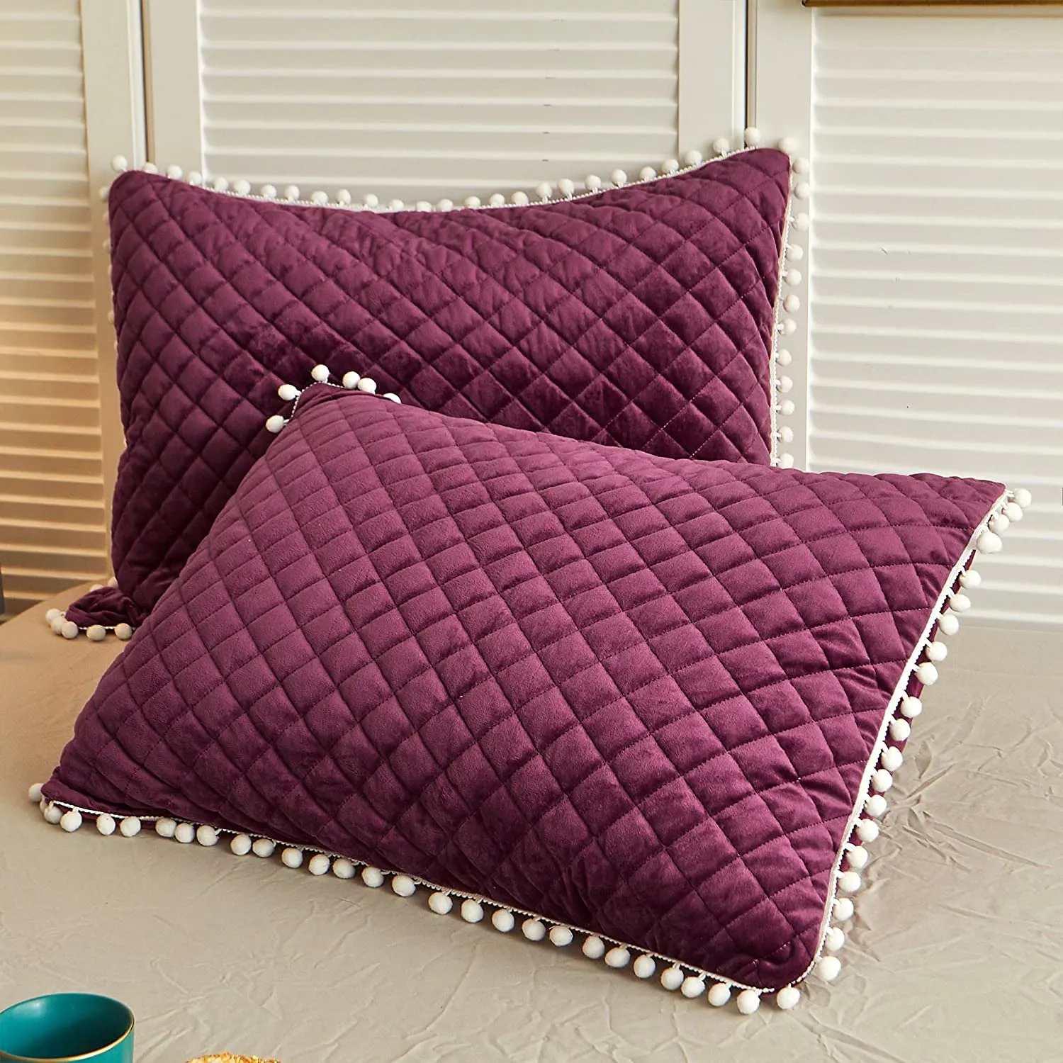 The Softy Ombre Burgundy Bed Set