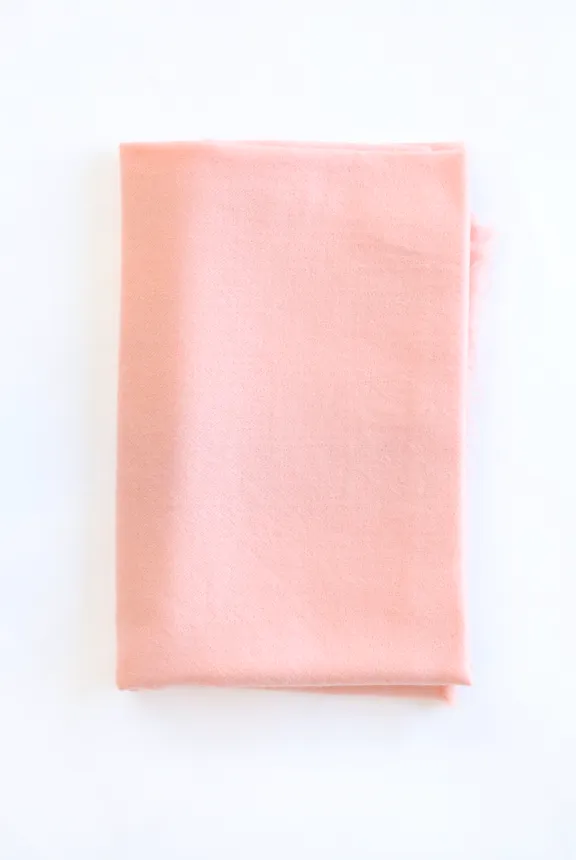 White   Warren - Solid Woven Cashmere Wrap in Cantaloupe