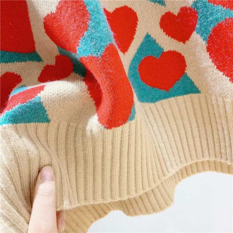 Women High Neck Sweetheart Cozy Knitting Sweaters