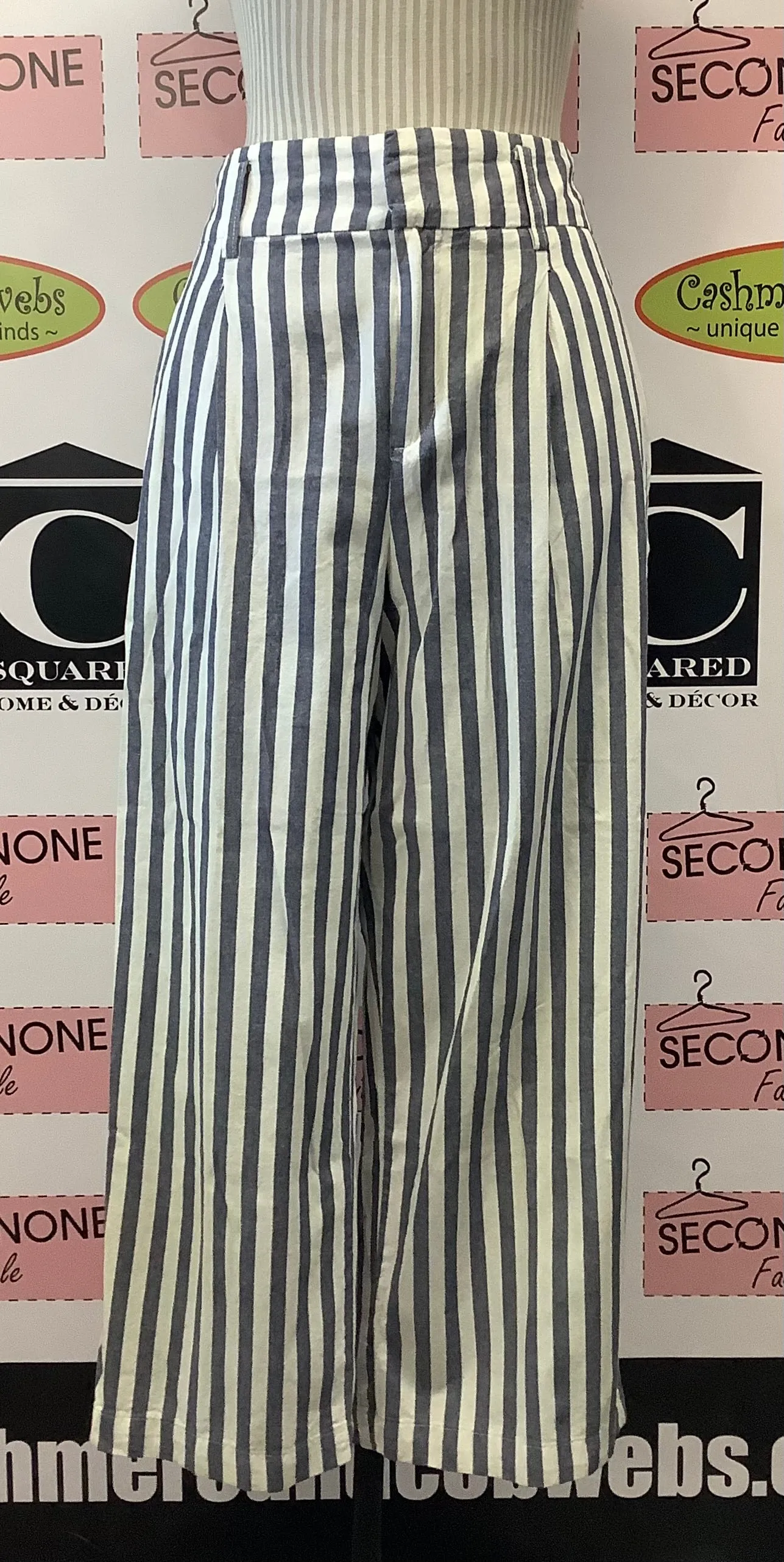 Zara Straight Up Stripe Pants (S)